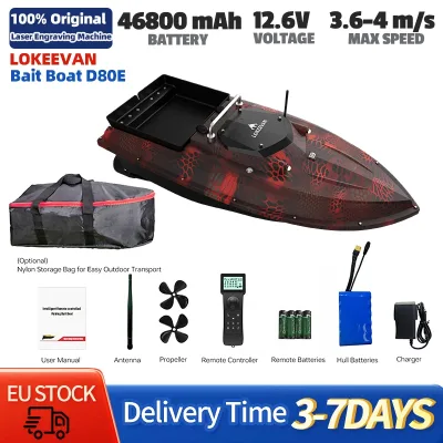 Bateau d'amorçage GPS avec sonar, ABS