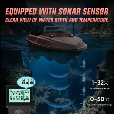 Bateau d'amorçage GPS avec sonar, ABS – image 2
