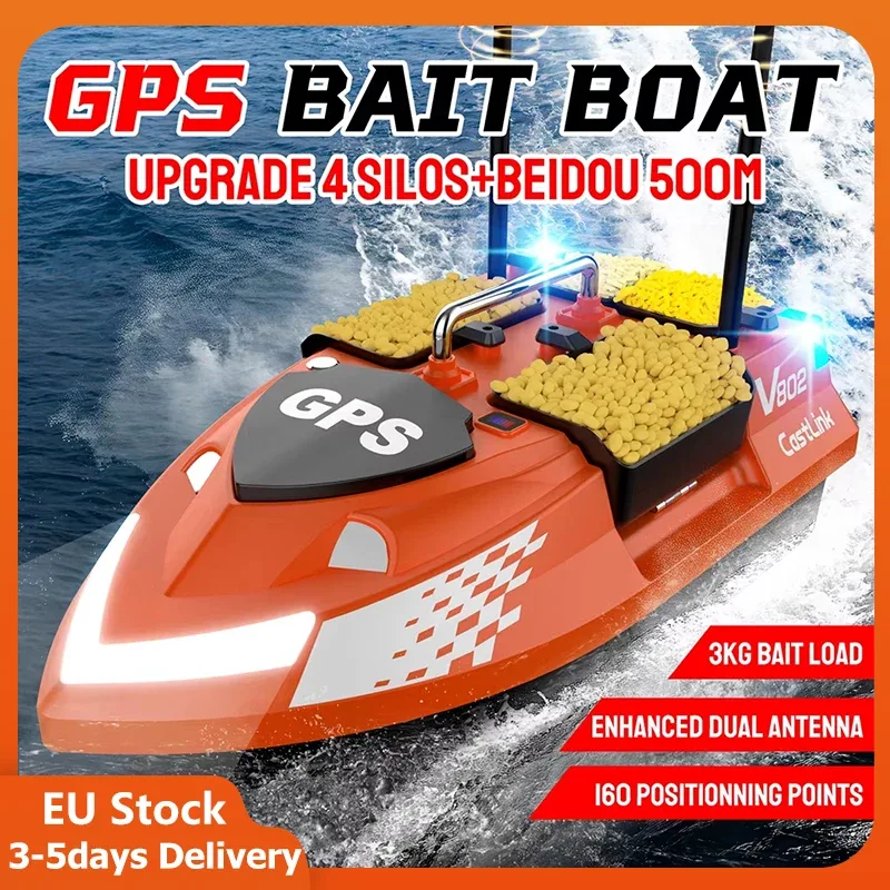 Bateau d'appâtage télécommandé en ABS