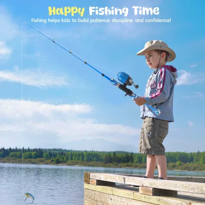 Canne à pêche télescopique enfant 1,5 m – image 3