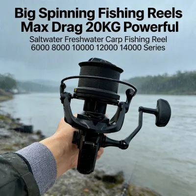 Moulinet de pêche spinning en métal 20 kg