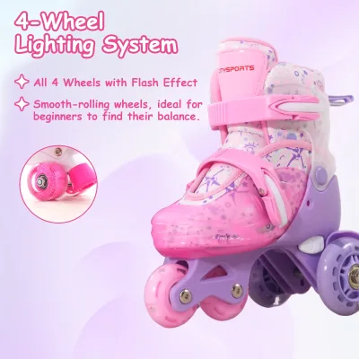 Patins à roulettes enfant lumineux réglables – image 3