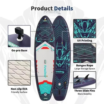 Planche de paddle gonflable en PVC 350 cm – image 3