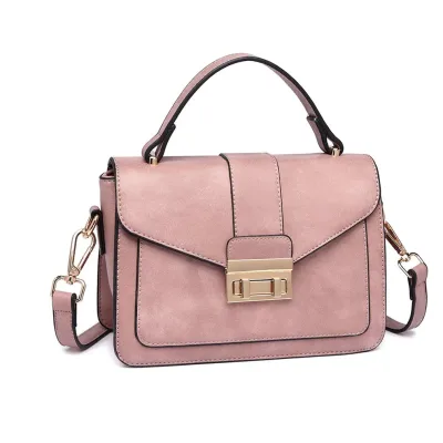 Sac à bandoulière carré simili cuir – image 2