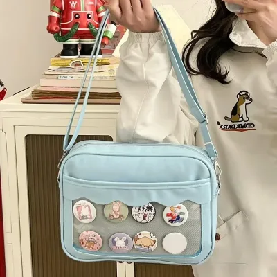 Sac à bandoulière transparent à glissière