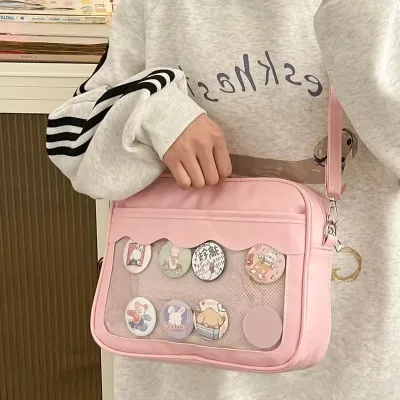 Sac à bandoulière transparent à glissière – image 3