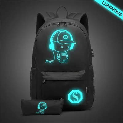 Sac à dos fluorescent léger en polyester – image 3