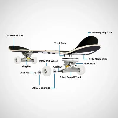 Skateboard complet double bascule – image 3