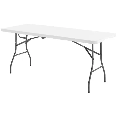 Table de camping pliante blanche – image 3